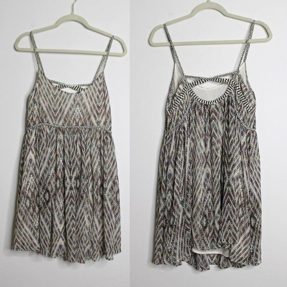 Free People Tribal Spaghetti Strap Dress - Size Small